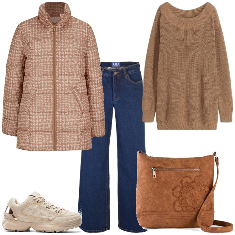 Outfit femme - Urban #5824. Style Urban pour Tous les jours. Assortir avec sacs en bandoulière, sneakers, vestes, jeans, pulls.