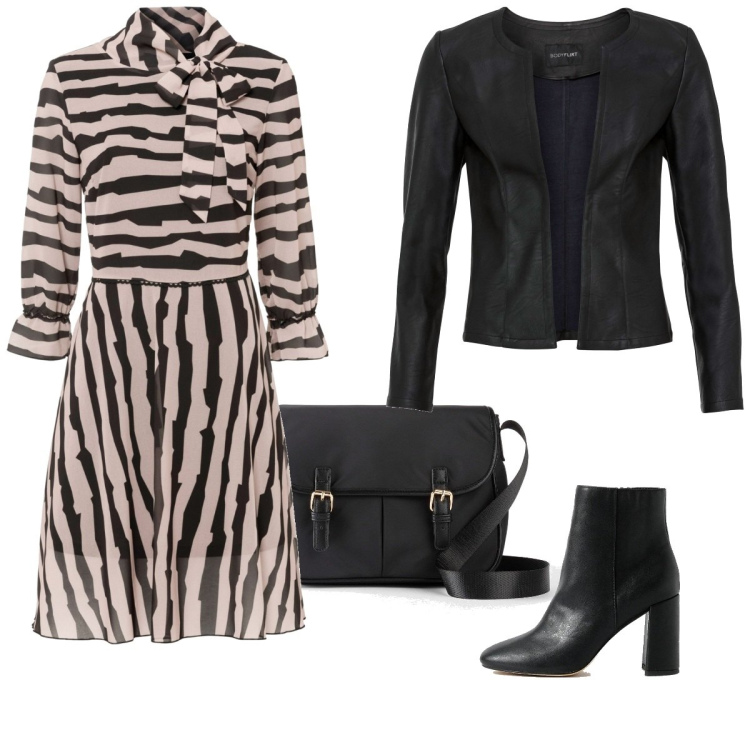 Outfit femme - Casual #11071. Style Casual pour Tous les jours. Assortir avec robes longues, manteaux, sacs en bandoulière, bottines.