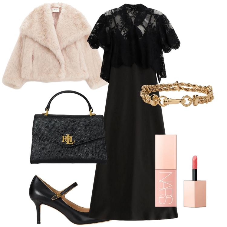 Outfit donna - L\'abito retrò. Stile Vintage retrò per Cerimonia. Abbinamento con blush, vestiti lunghi, blazer, borse a mano, décolleté, braccialetti.