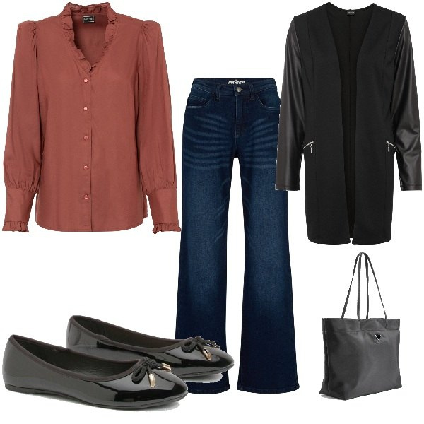 Outfit femme - tendance vernis. Style Tendance pour Tous les jours. Assortir avec tuniques, jeans, manteaux, sacs tote, ballerines.