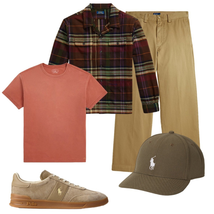 Outfit uomo - Total look #2258729. Stile Urban per Tutti i giorni. Abbinamento con sneakers, t-shirt, cappelli, pantaloni, giacche.
