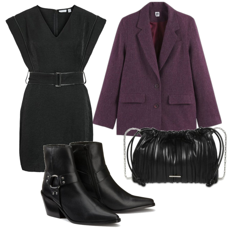 Outfit mujer - Urban look. Estilo Urban para Todos los días. Combinación con vestidos cortos, bolsos de mano, blazers, botines.