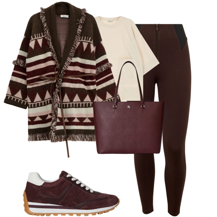 Outfit donna - City. Stile Casual chic per Tutti i giorni. Abbinamento con cappotti, t-shirt, pantaloni skinny, sneakers, borse tote.