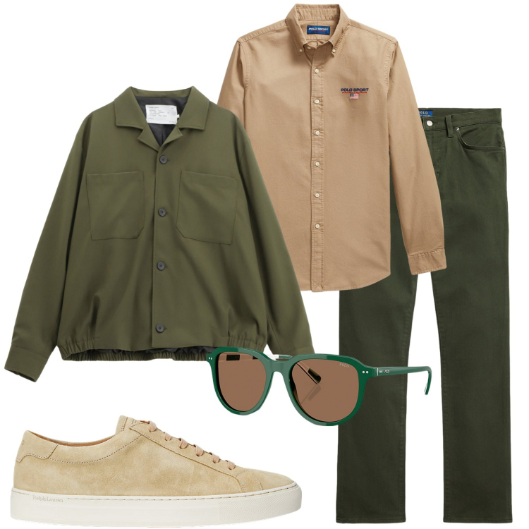 Outfit uomo - Urban style. Stile Urban per Tutti i giorni. Abbinamento con cappotti, occhiali da sole, sneakers, camicie, pantaloni.