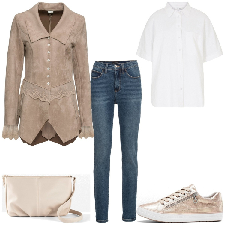 Outfit femme - Urban #5998. Style Urban pour Tous les jours. Assortir avec jean skinny, manteaux, sacs en bandoulière, sneakers, chemisiers.