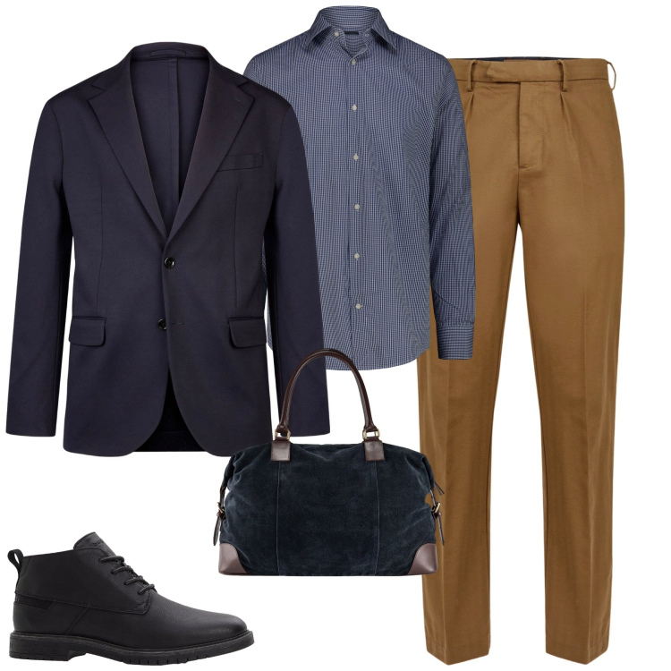 Outfit uomo - Doppelganger. Stile Urban per Tutti i giorni. Abbinamento con stivali e stivaletti, giacche, pantaloni, camicie, borse sportive.