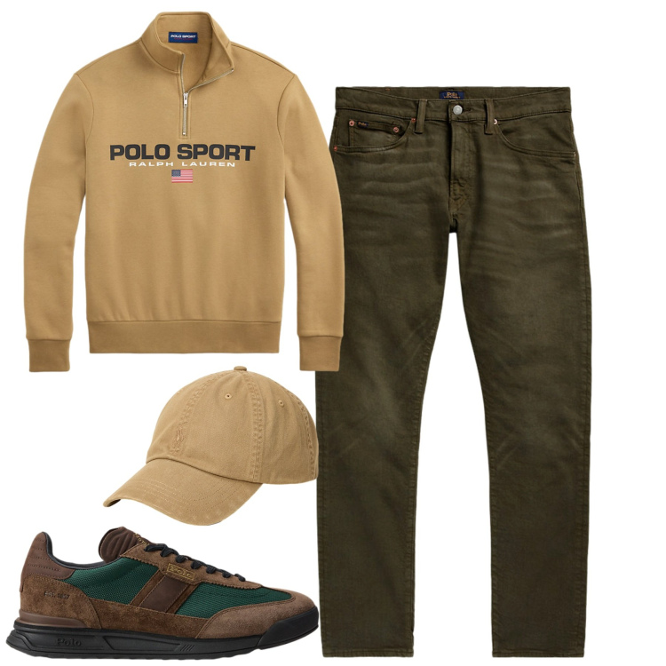 Outfit uomo - Ralph 6. Stile Casual per Tutti i giorni. Abbinamento con jeans, cappelli, sneakers, felpe.