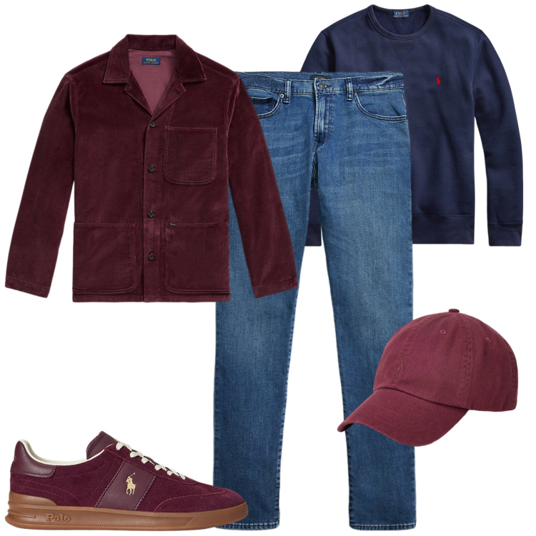 Outfit uomo - Ottobre. Stile Casual per Tutti i giorni. Abbinamento con sneakers, felpe, jeans, cappelli, giacche.