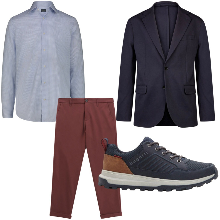 Outfit uomo - Quiet luxury. Stile Trendy per Tutti i giorni. Abbinamento con sneakers, pantaloni, giacche, camicie.