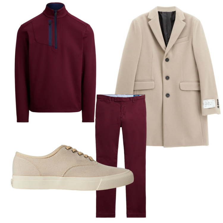 Outfit uomo - Pantaloni slim. Stile Trendy per Ufficio. Abbinamento con cappotti, sneakers, pantaloni chino, pullovers.