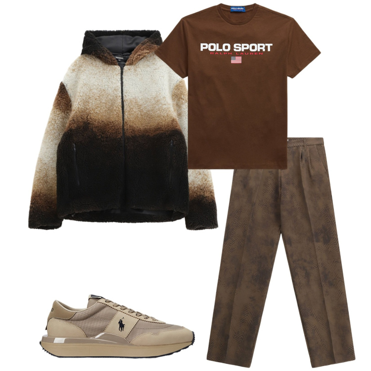 Outfit uomo - Total look #2262987. Stile Casual per Tutti i giorni. Abbinamento con pantaloni, giacche, sneakers, t-shirt.