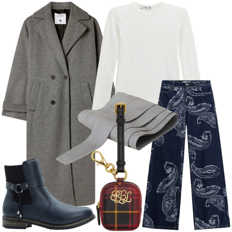 Outfit donna - Coat indispensabile. Stile Casual per Tutti i giorni. Abbinamento con stivaletti chelsea, cappotti, jeans, maglieria, cinture, pochette.