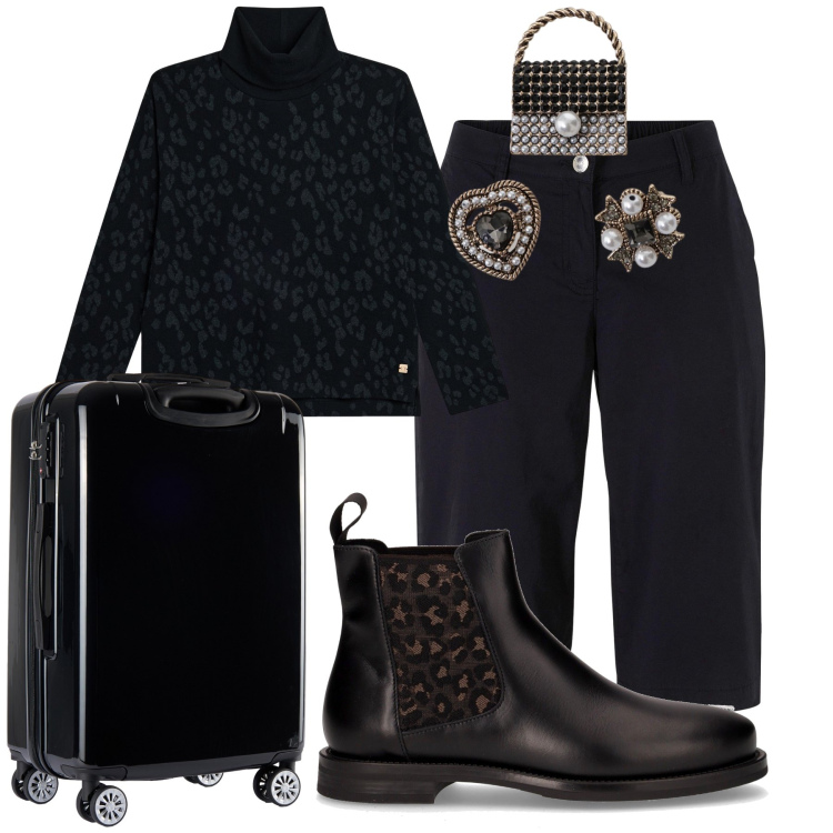 Outfit donna - Un tocco femminile nel viaggio. Stile Mannish per Tutti i giorni. Abbinamento con bermuda, accessori per capelli, felpe, valigie, stivaletti chelsea.