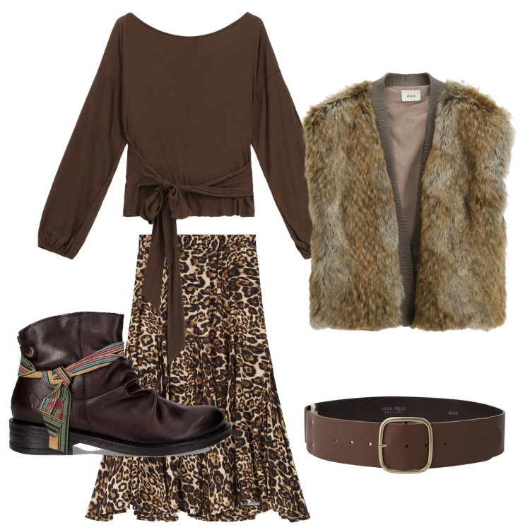 Outfit donna - Personalità inimitabile. Stile Minimal per Serata fuori. Abbinamento con top, gonne, cinture, cappotti, stivaletti chelsea.