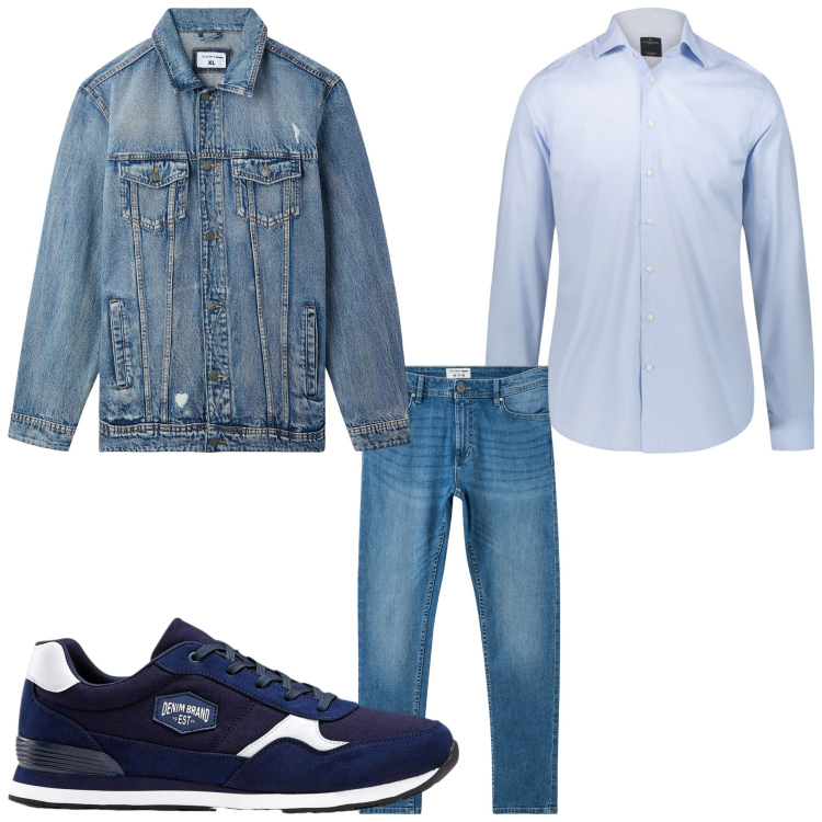 Outfit uomo - Casual con camicia. Stile Casual per Tutti i giorni. Abbinamento con sneakers, jeans skinny, giacche, camicie.