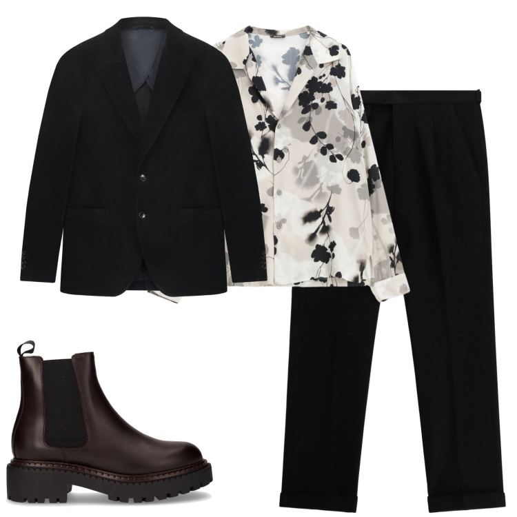 Outfit uomo - City. Stile Trendy per Tutti i giorni. Abbinamento con camicie, pantaloni, stivali e stivaletti, giacche.