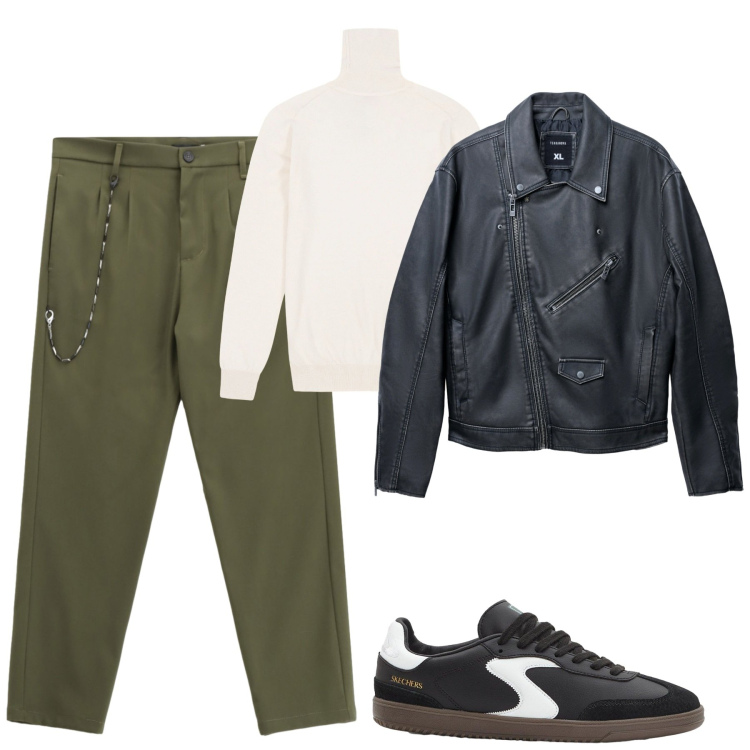 Outfit uomo - Total look #2265282. Stile Urban per Tutti i giorni. Abbinamento con sneakers, giacche, pantaloni, maglieria.