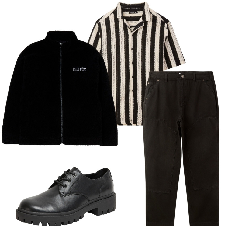 Outfit uomo - Total look #2265902. Stile Casual per Tutti i giorni. Abbinamento con scarpe stringate, giacche, pantaloni, camicie a manica corta.