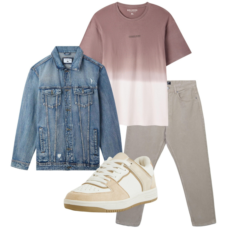 Outfit uomo - Total look #2265918. Stile Casual per Tutti i giorni. Abbinamento con sneakers, giacche, jeans, t-shirt.
