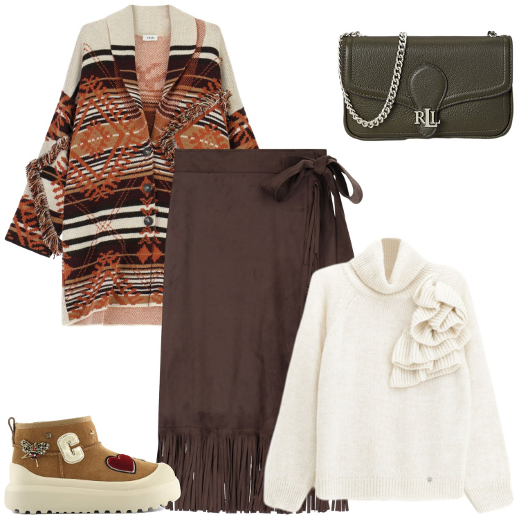 Outfit donna - La giacca in lana. Stile Casual per Tutti i giorni. Abbinamento con maglieria, gonne, cappotti, clutch, stivali.