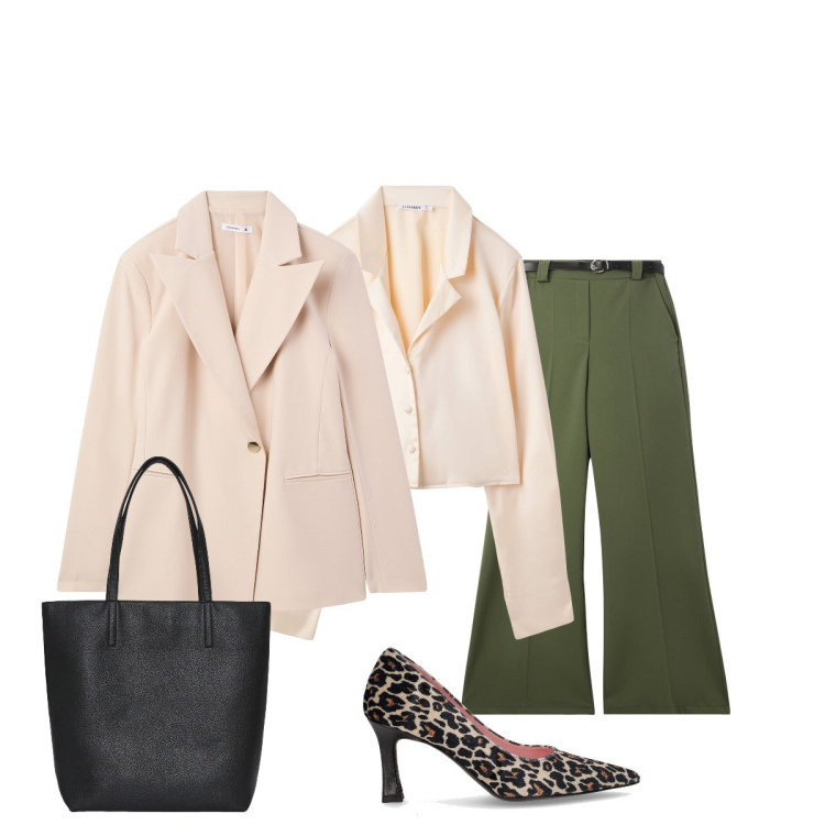 Outfit donna - Rinnovo il guardaroba con Terranova. Stile Minimal per Tutti i giorni. Abbinamento con borse tote, blazer, pantaloni, camicie, décolleté.