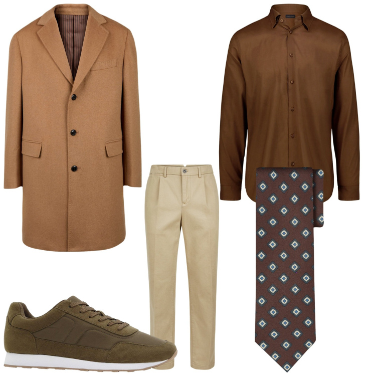 Outfit uomo - Eleganza e stile. Stile Business/Elegante per Serata speciale. Abbinamento con sneakers, pantaloni, cappotti, camicie, cravatte.