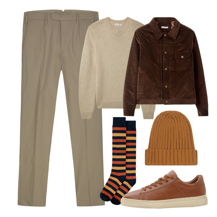 Outfit uomo - Dettaglio!. Stile Urban per Tutti i giorni. Abbinamento con sneakers, maglieria, giacche, pantaloni, berretti, calzini.