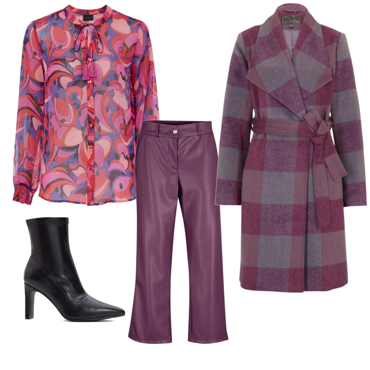 Outfit femme - Casual #11722. Style Casual pour Tous les jours. Assortir avec jupe-culotte, manteaux, chemisiers, bottines.