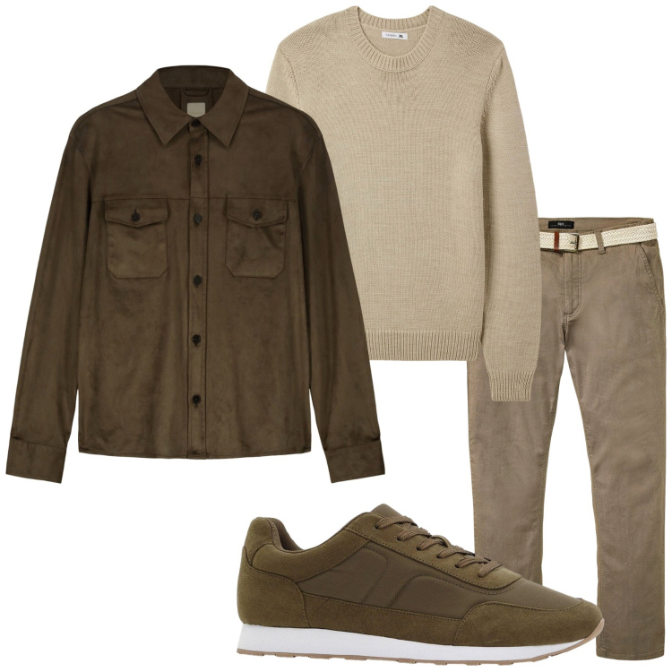 Outfit uomo - Urban style. Stile Urban per Tutti i giorni. Abbinamento con pantaloni chino, sneakers, maglieria, giacche.