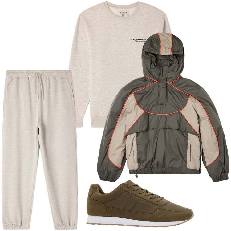 Outfit uomo - La giacca pratica. Stile Casual per Tutti i giorni. Abbinamento con sneakers, giacche, felpe, pantaloni.