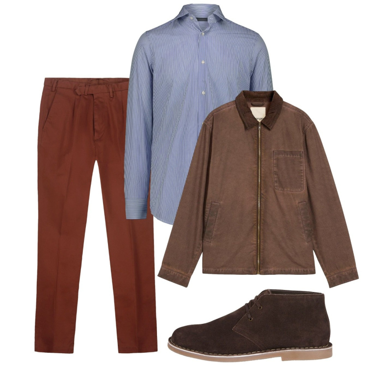 Outfit uomo - Righine. Stile Casual per Tutti i giorni. Abbinamento con giacche, stivali e stivaletti, pantaloni, camicie.