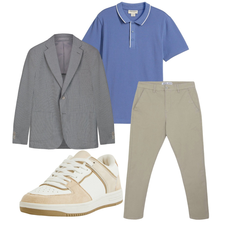 Outfit uomo - Total look #2268929. Stile Casual per Tutti i giorni. Abbinamento con polo, sneakers, pantaloni chino, giacche.