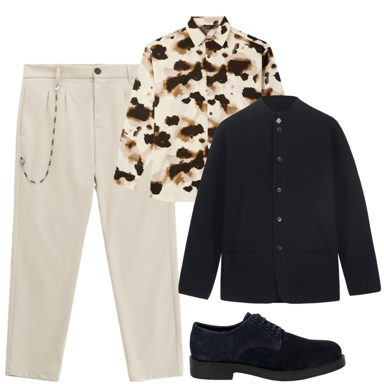 Outfit uomo - Total look #2269173. Stile Urban per Tutti i giorni. Abbinamento con camicie, pantaloni, scarpe stringate, giacche.