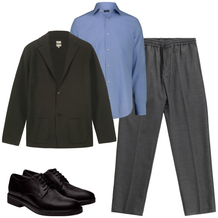 Outfit uomo - Total look #2270286. Stile Urban per Tutti i giorni. Abbinamento con pantaloni, scarpe stringate, giacche, camicie.