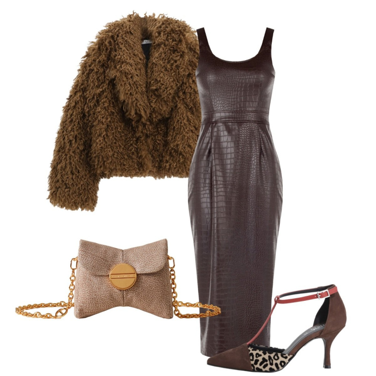 Outfit donna - Elegante. Stile Chic per Cerimonia. Abbinamento con blazer, décolleté, borse a tracolla, vestiti a tubino.