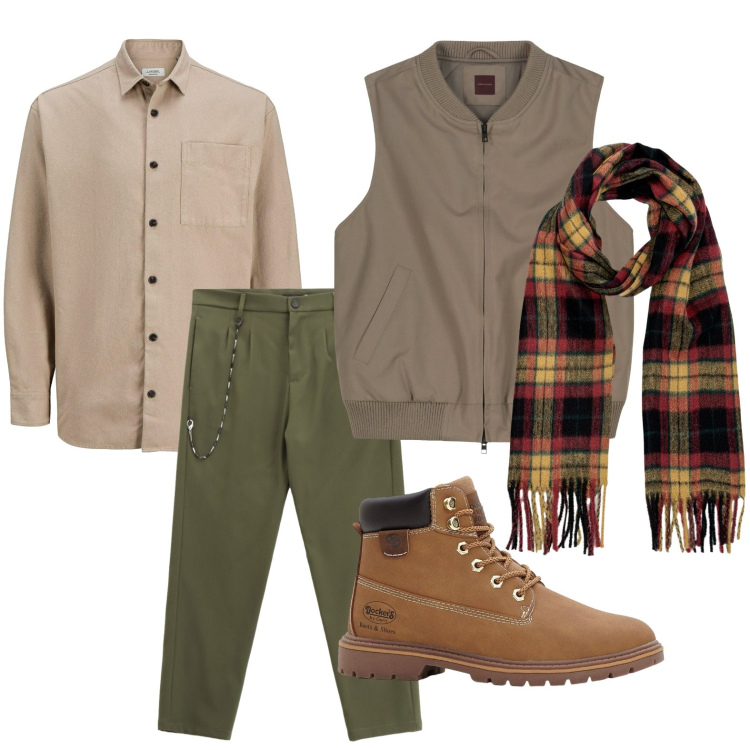 Outfit uomo - L’accessorio che fa la differenza. Stile Trendy per Tutti i giorni. Abbinamento con camicie, stivali e stivaletti, pantaloni, sciarpe, giacche.