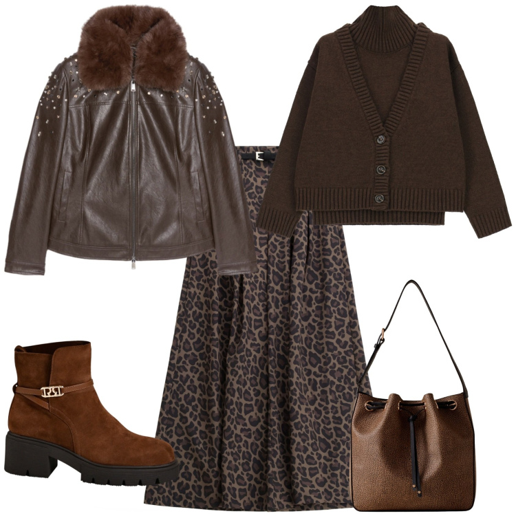 Outfit donna - Casual chic per ogni giorno. Stile Casual chic per Tutti i giorni. Abbinamento con borse a secchiello, stivaletti, pantaloni, cardigans, giacche.