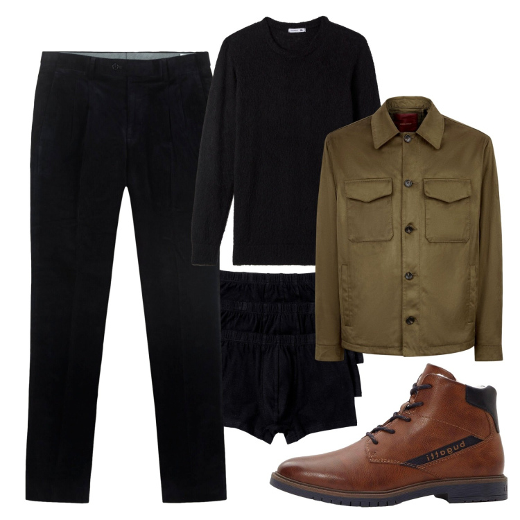 Outfit uomo - Pantaloni in velluto!. Stile Urban per Tutti i giorni. Abbinamento con boxer, stivali e stivaletti, maglieria, giacche, pantaloni.