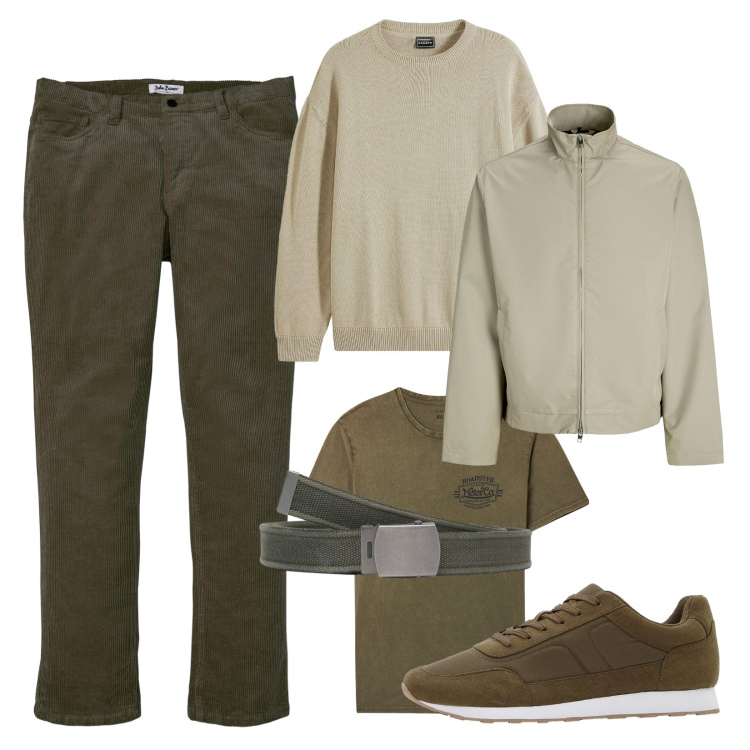 Outfit uomo - Velluto comodo e caldo!. Stile Casual per Tutti i giorni. Abbinamento con pantaloni, giacche, sneakers, maglieria, t-shirt, cinture.