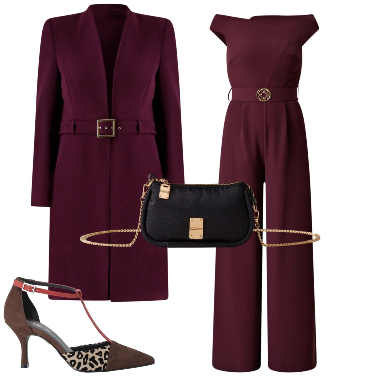 Outfit donna - Cerimonia. Stile Chic per Cerimonia. Abbinamento con décolleté, borse a tracolla, tute, trench.