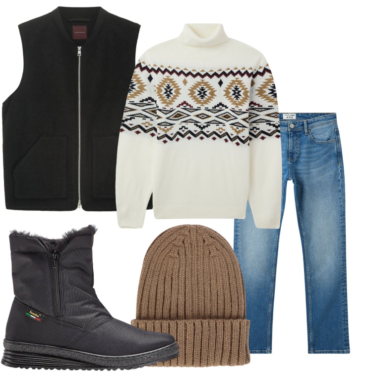 Outfit uomo - Arriva Novembre. Stile Urban per Tutti i giorni. Abbinamento con stivali e stivaletti, jeans, maglieria, berretti, giacche.
