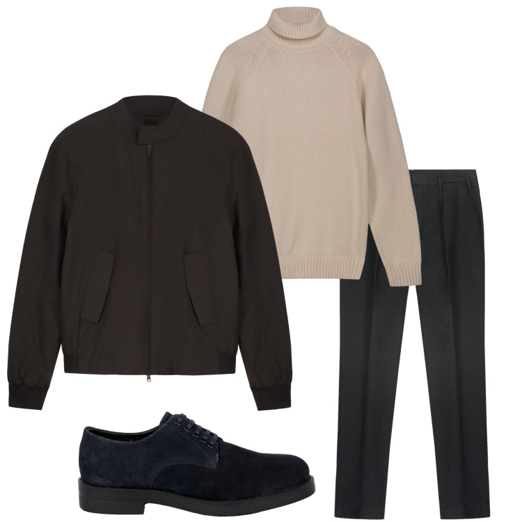 Outfit uomo - Doppelganger. Stile Urban per Tutti i giorni. Abbinamento con scarpe stringate, pantaloni, pullovers, giacche.