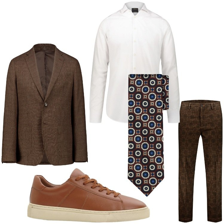 Outfit uomo - Il completo. Stile Business/Elegante per Serata speciale. Abbinamento con sneakers, camicie, pantaloni, giacche, cravatte.