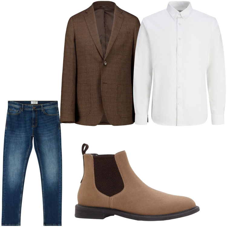 Outfit uomo - L\'importanza della giacca. Stile Casual per Ufficio. Abbinamento con camicie, stivali e stivaletti, jeans skinny, giacche.