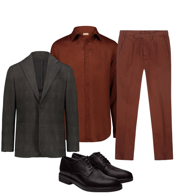 Outfit uomo - Doppelganger il suo stile!. Stile Business/Elegante per Ufficio. Abbinamento con scarpe stringate, giacche, camicie, pantaloni.