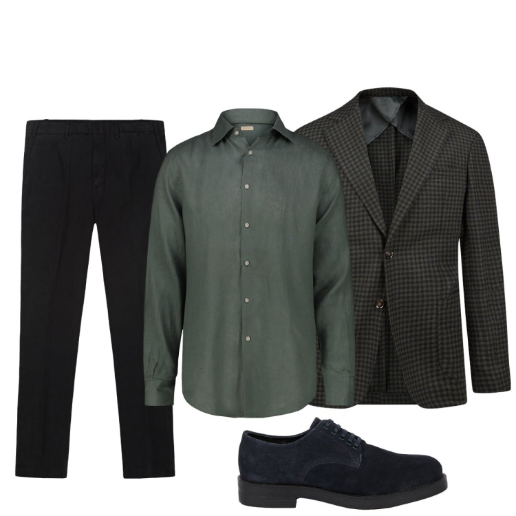 Outfit uomo - Total look #2274986. Stile Business/Elegante per Ufficio. Abbinamento con giacche, scarpe stringate, pantaloni, camicie.