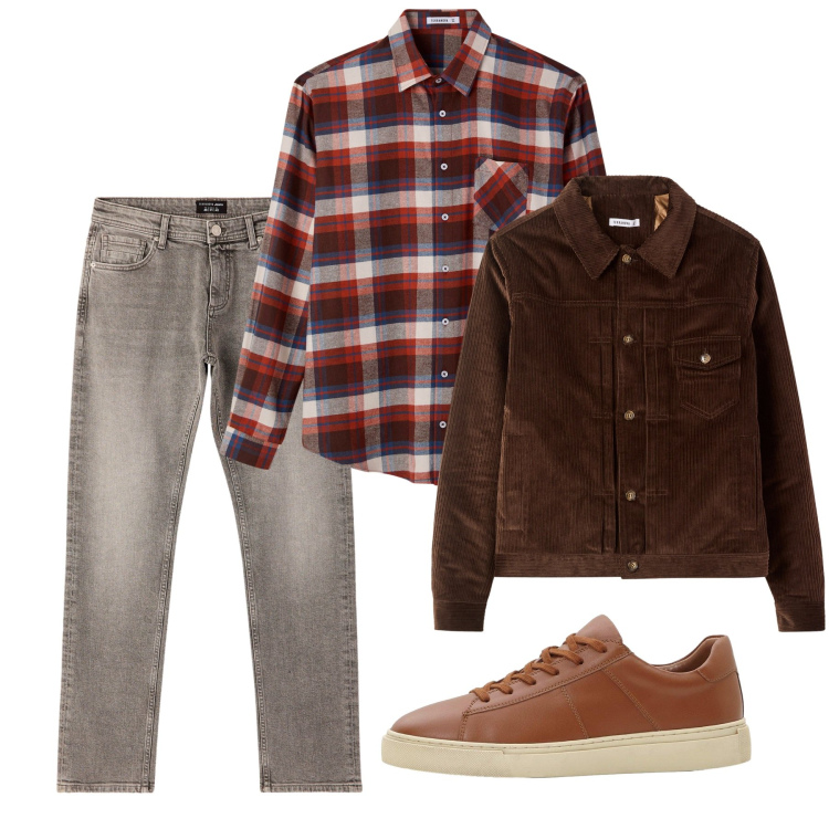Outfit uomo - Novembre. Stile Casual per Tutti i giorni. Abbinamento con sneakers, jeans, camicie, cappotti.