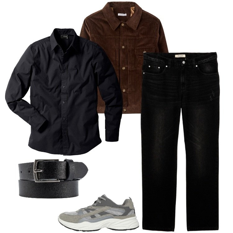 Outfit uomo - Casual con stile. Stile Casual per Tutti i giorni. Abbinamento con camicie, jeans, sneakers, cappotti, cinture.
