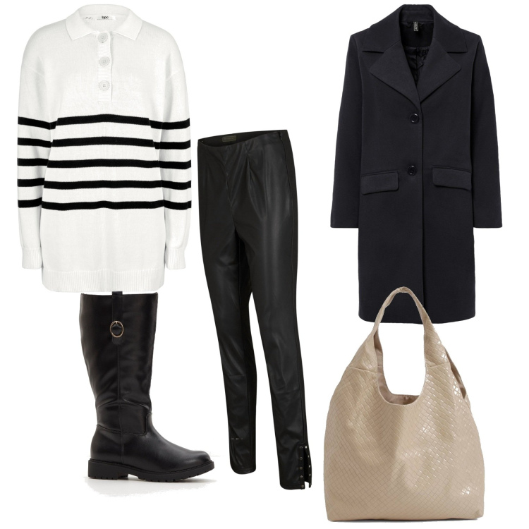 Outfit femme - Basique #5833. Style Basique pour Tous les jours. Assortir avec pulls, manteaux, pantalon skinny, bottes, sacs tote.