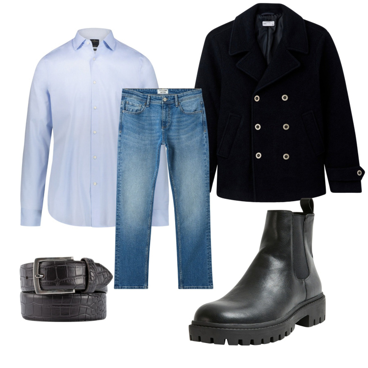 Outfit uomo - Ape. Stile Casual per Tutti i giorni. Abbinamento con jeans, stivali e stivaletti, cappotti, camicie, cinture.